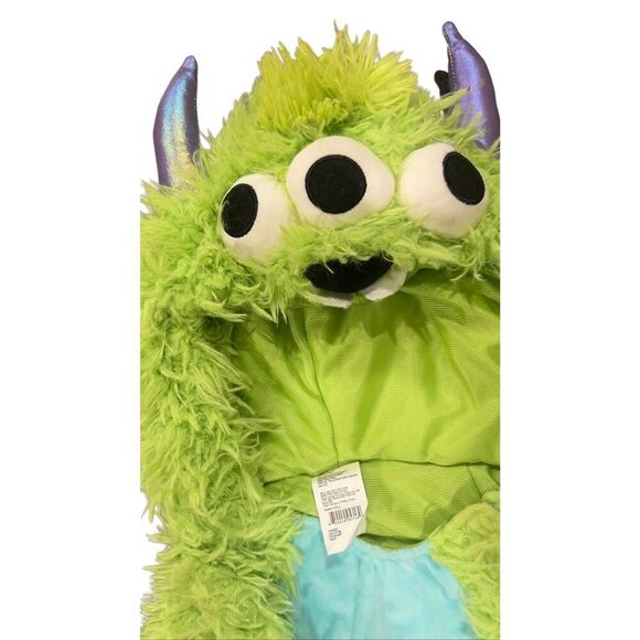 Monster Hooded Jumpsuit Halloween Costume size 4-5T - Picture 7 of 11